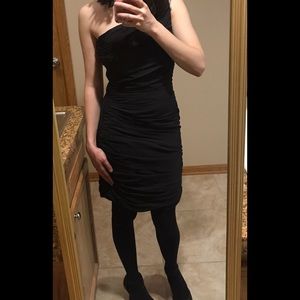 One-Shoulder Black Dress